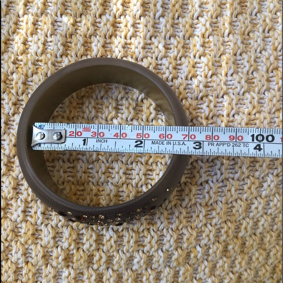 Bracelet Jeweled acrylic brown - Picture 4 of 4